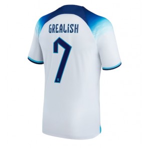 England Jack Grealish #7 Hjemmebanetrøje VM 2022 Kort ærmer